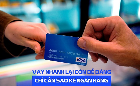 Vay tiền theo sao kê số dư tài khoản ngân hàng