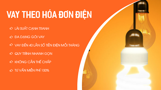 Vay tiền theo hóa đơn điện